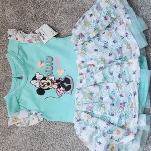 NWT MINNIE MOUSE DRESS 6-9m Tutu Cute